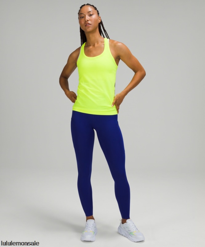 Lululemon Damen DELULU542 | Highlight Gelb Swiftly Tech Racerback Tank Top 20